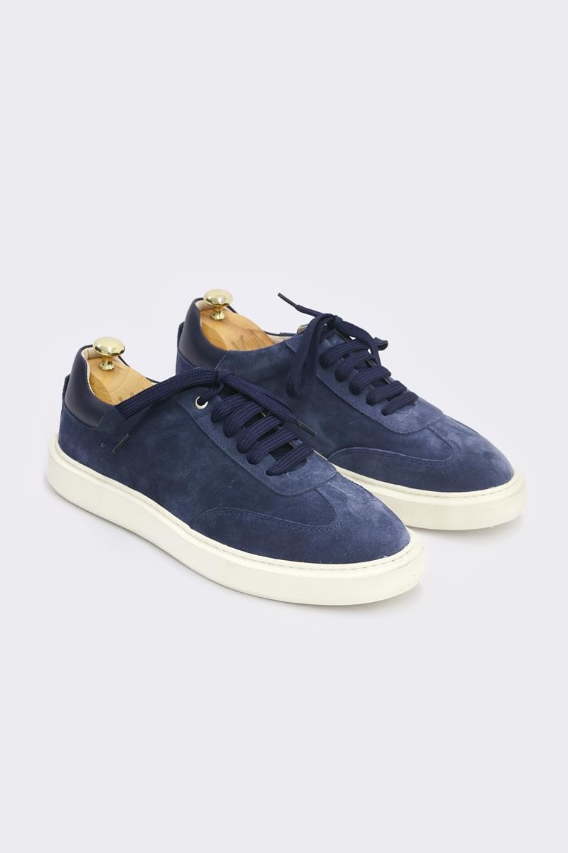 Casual Ayakkabı - Lacivert Süet-lacivert Napa