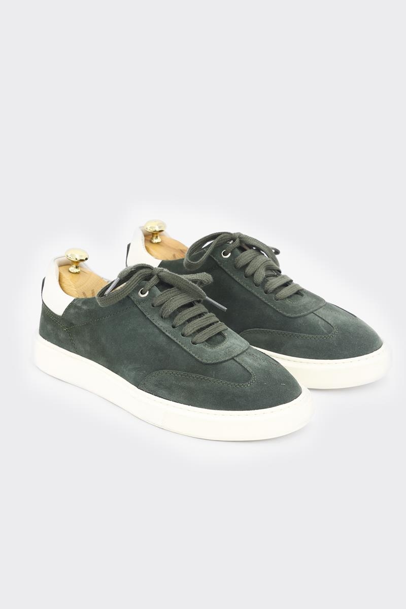 Casual Ayakkabı - Haki Süet-bej Napa