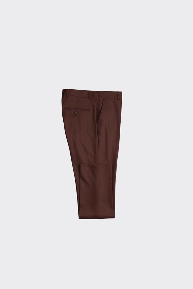 Slim Fit Pantolon - Kahverengi