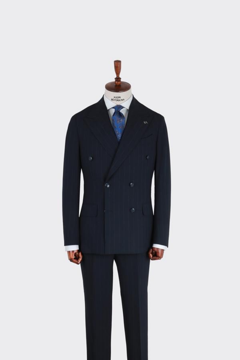 Kruvaze Takım Elbise - Lacivert