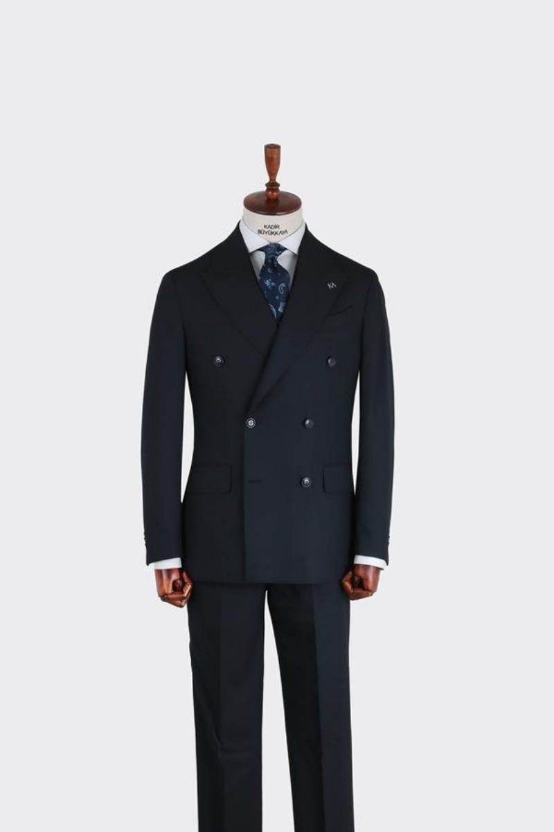 Kruvaze Takım Elbise - Koyu Lacivert