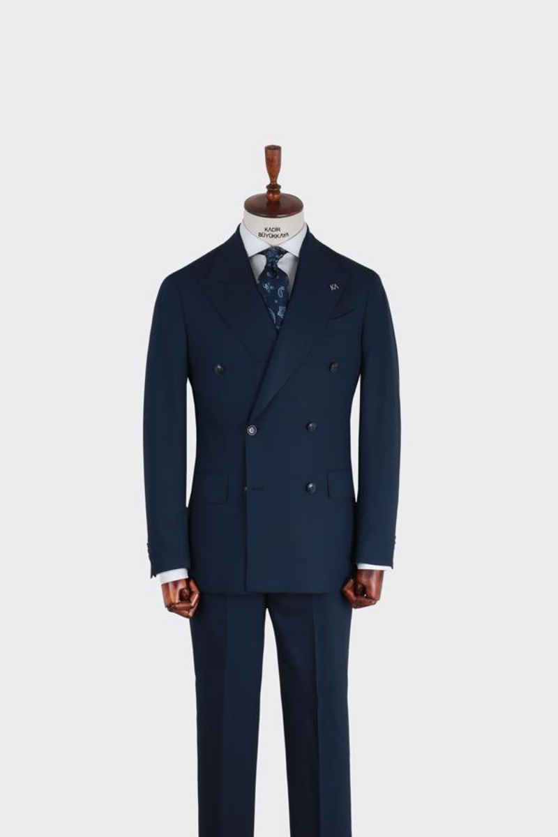 Kruvaze Takım Elbise - Lacivert