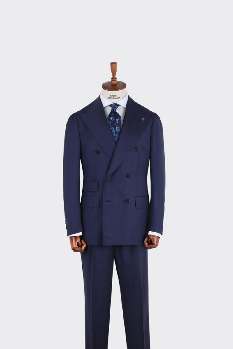 Sarteno Kruvaze Takım Elbise - Lacivert