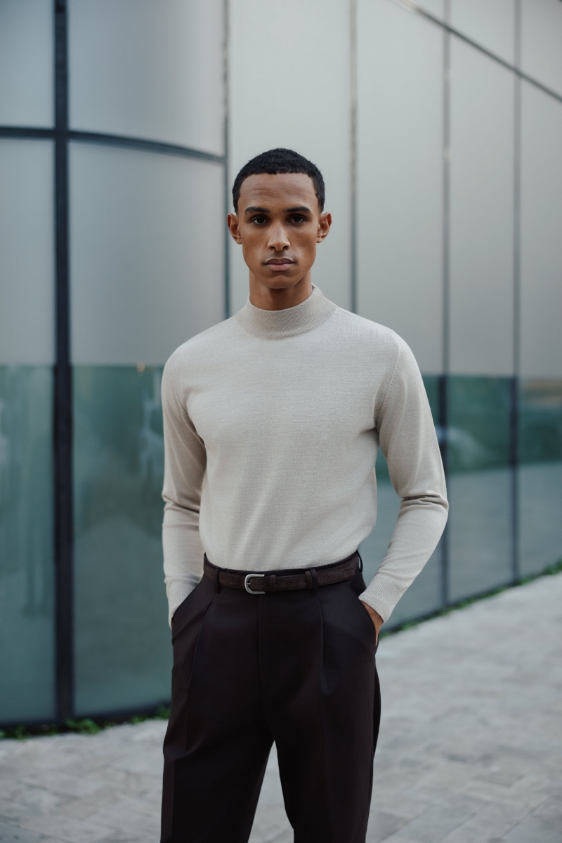 Allure Y.balıkçı Triko - Bej-melanj