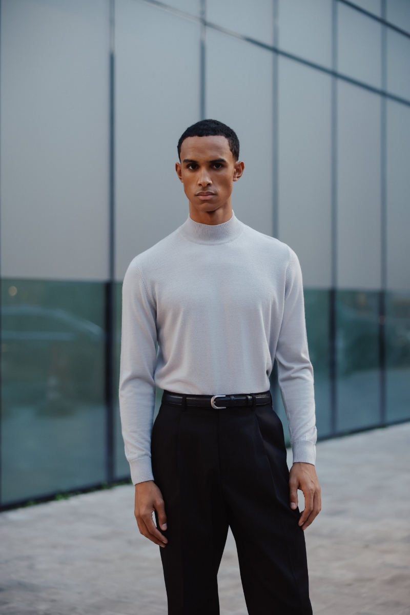 Alata Yarım Balıkçı Triko - Gri