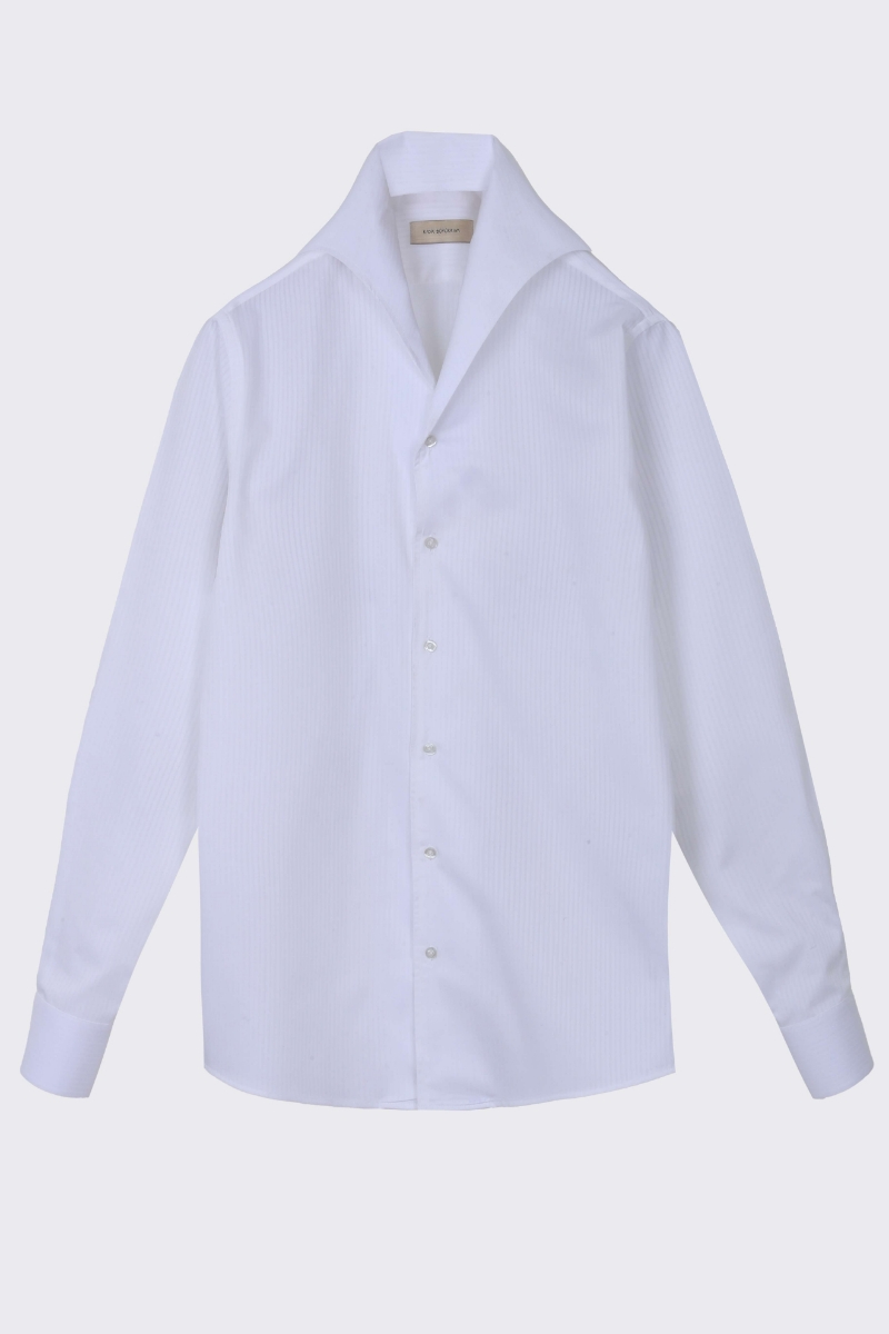 Cenova Americano Yaka Gömlek - Beyaz